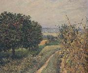 Alfred Sisley Among the Vines Louveciennes, china oil painting artist